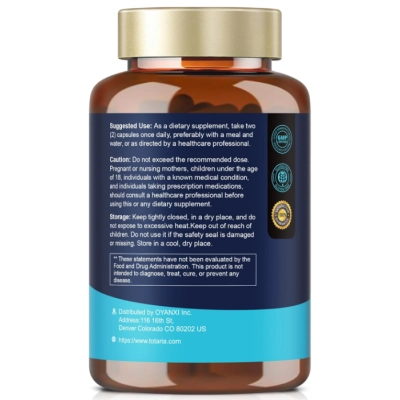 Gut Health 4 em 1, com Probióticos, Prebióticos, Pós-bióticos e Enzimas, 60 bilhões de UFC, 120 Cápsulas, Totaria Health