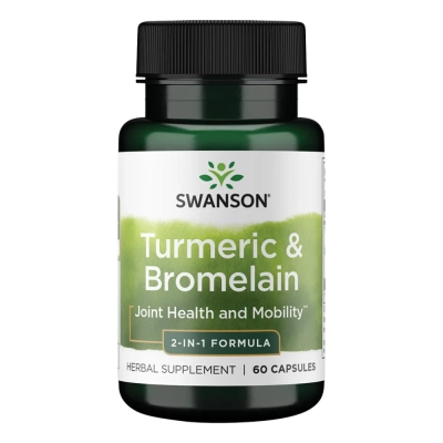 Cúrcuma e Bromelina, 60 Cápsulas, Swanson