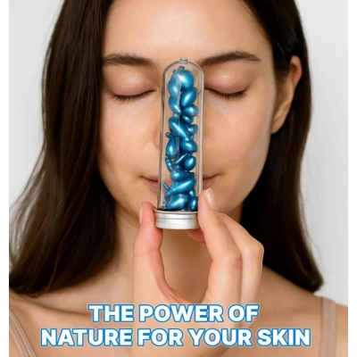 BLue Copper Peptides Serum, Sérum Facial com Peptídeos de Cobre Azul, 28 Cápsulas, Bio Beauties