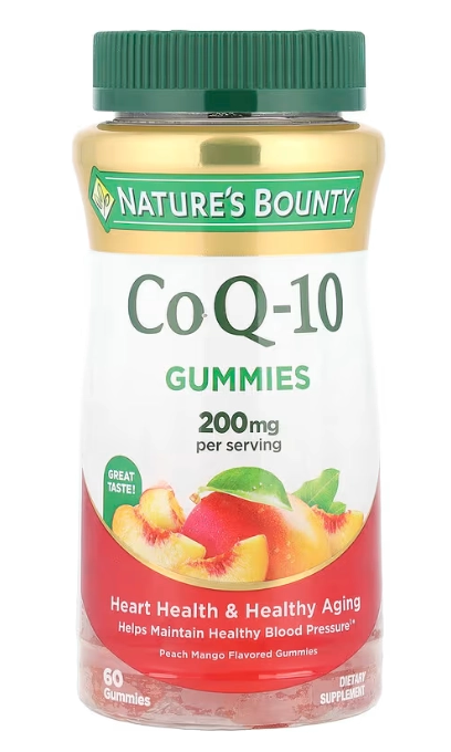 Coenzima CoQ10 200mg, 60 Gomas Sabor Pêssego e Manga, Nature's Bounty