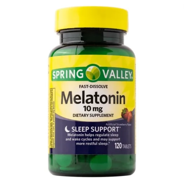 Melatonina 10mg, Sublingual, 120 comprimidos, Spring Valley