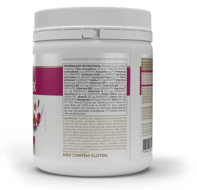Colágeno Colagentek, 300g, Sabor Cranberry, Vitafor