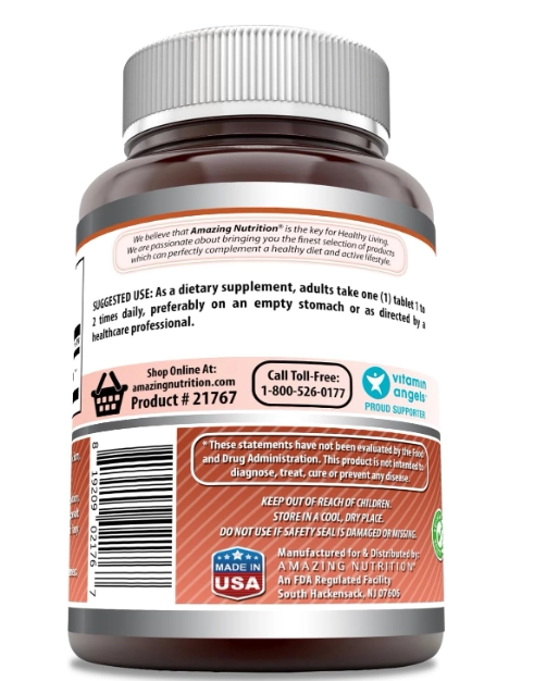 L-Lisina 1000mg, 360 Comprimidos, Amazing Formulas