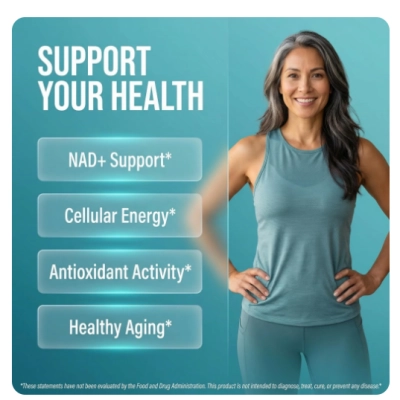 NAD+ Complex, Energia celular real, 90 Cápsulas, Clean Nutra