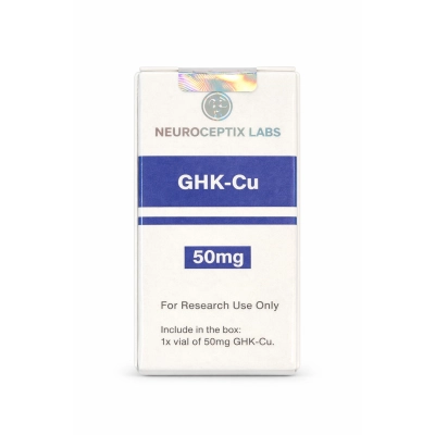 GHK-CU 50mg, Peptídeo Nootrópico em Pó, para Foco Mental, Equilíbrio e Qualidade do Sono, Neuroceptix