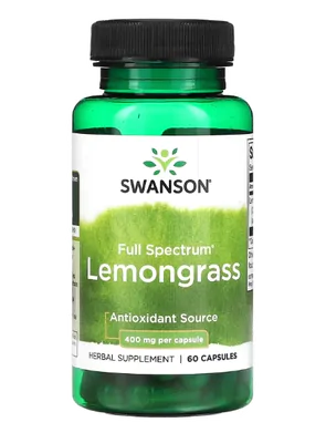 Capim limão, 400 mg, 60 Cápsulas, Swanson