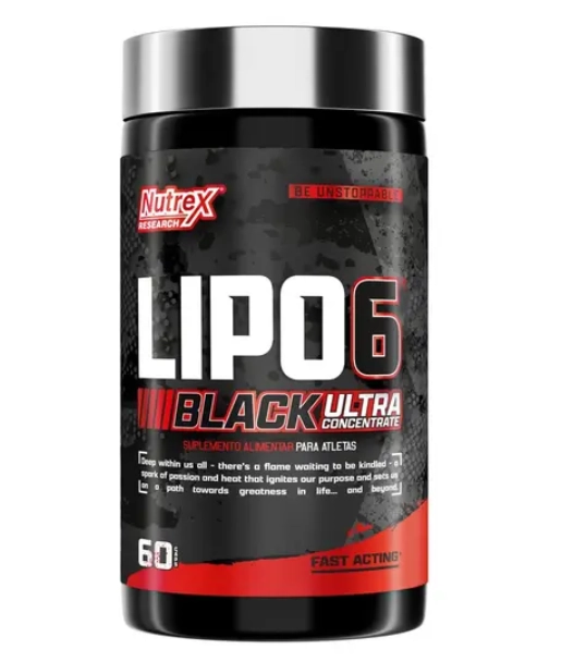 Lipo 6 Black, Emagrecedor Ultra Concentrado, 60 Cápsulas, Nutrex