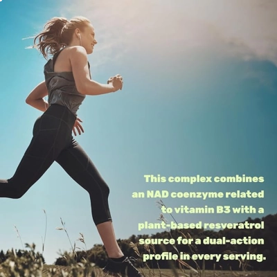 NAD+ Nicotinamide Adenine Dinucleotide RESVERATROL, 1000Mg, 120 Cápsulas, Deal Supplement