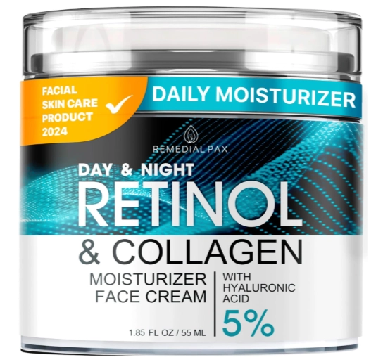 Creme Facial com Retinol e Colágeno, Firmeza e Hidratação, 55ml, Remedial Pax