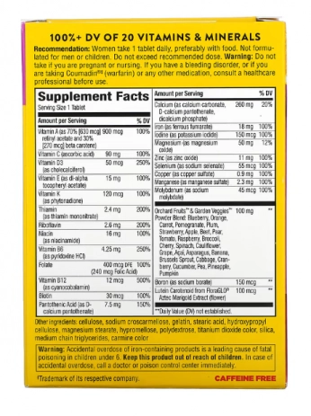 Alive, Multivitamínico Completo Feminina, 50 Comprimidos, Nature's Way