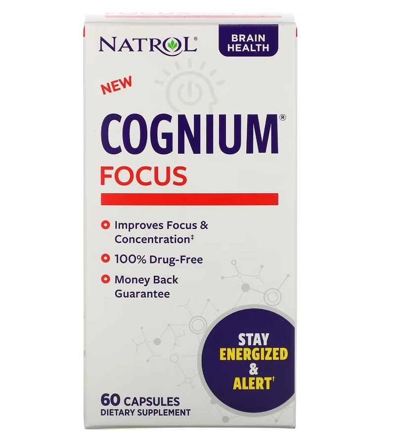 Cognium Focus, 60 Cápsulas, Natrol