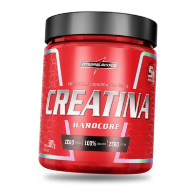 Creatina  Hardcore, 500g, Sabor Neutro, Integralmédica 
