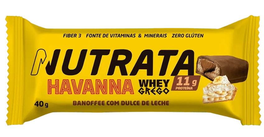 Barra Whey, Sabores, 3 Unidades 40g Cada, Nutrata