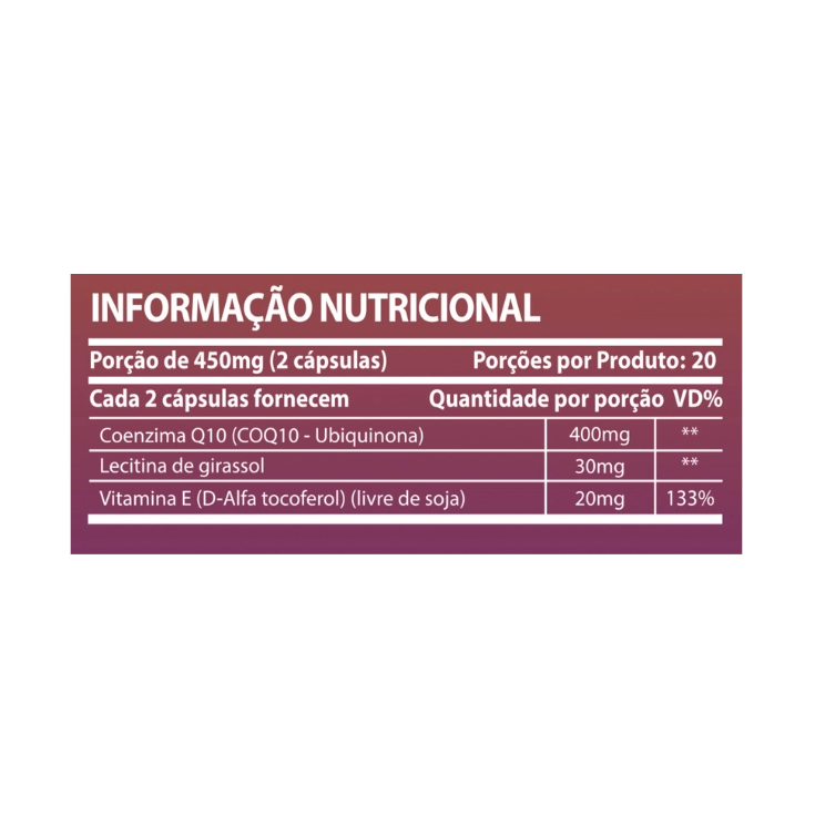 CoQ10 Ubiquinona, 450mg, 60 Cápsulas, Sunfood
