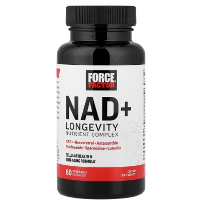 NAD+ Complexo de Nutrientes para Longevidade, 60 Cápsulas, Force Factor