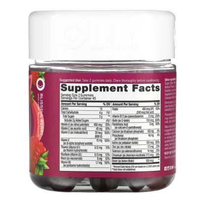 Multivitamínico para Mulheres, 90 Gomas Sabor Baga, OLLY