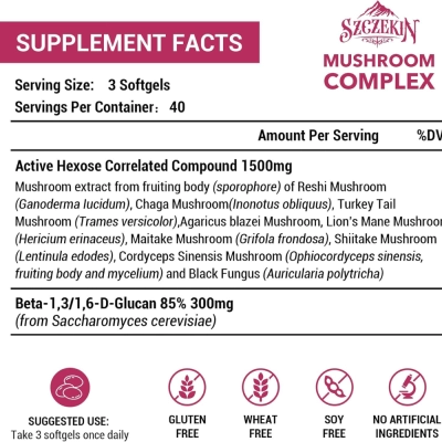 Liposomal, Active Hexose Correlated, Immune Support, 1500mg, 120 Cápsulas, Szczekin 