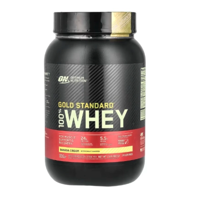 Whey 100% Gold Standard, Sabor Banana, 907g, Optimum Nutrition