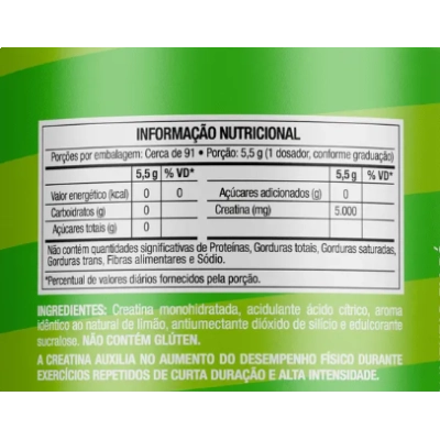 Delicious Creatina Monohidratada, 500g Sabores, FTW