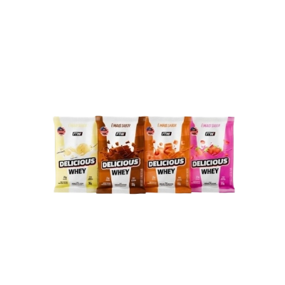 Delicious Whey Sachê, 3 Unidades 30g Cada, Sabores, FTW