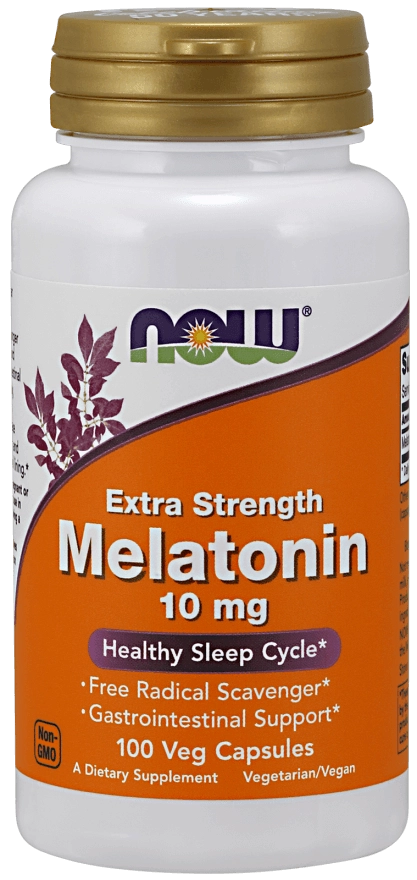 Melatonina, 10mg, 100 cápsulas, Now