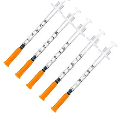 Kit com 5 Seringas BD Ultra-Fine 100 UI (Ideal para Aplicação de Peptídeos), 3ml, Venper