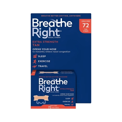 Tiras Nasais, 72 Unidades, Breathe Right