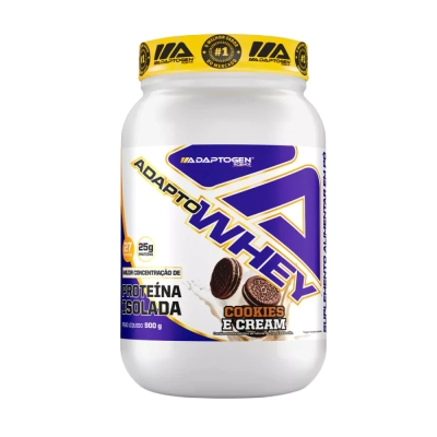 Adapto Whey, Proteína Isolada, Sabores, 900g, Adaptogen