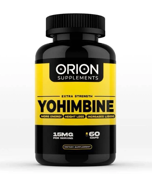 Ioimbina 15mg, 60 Cápsulas, Orion Supplements