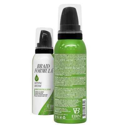 Mousse de Fixação com Azeite de Oliva, Definição e Controle do Frizz, Braid Formula