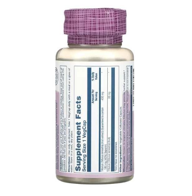 Tribulus Terrestris, 450 mg, 60 VegCaps, Solaray