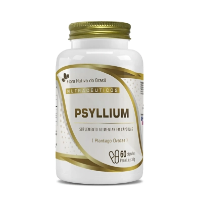 Psyllium, 60 Cápsulas, Flora Nativa Do Brasil