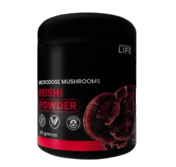Extrato Puro e Concentrado, Cogumelo Reishi Powder, 100g em Pó, Microdose Life