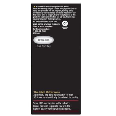 Mega Men 50 Plus, One Daily, Suporte à Próstata e Circulação, 60 Cápsulas, GNC