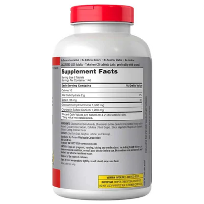 Glucosamina e Condroitina Advanced, 280 Comprimidos, Kirkland