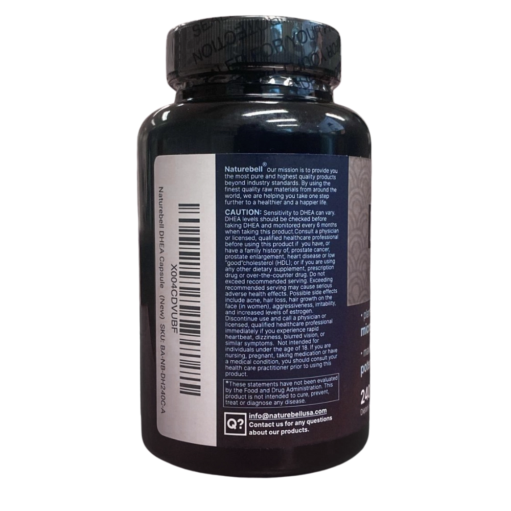 DHEA 100mg, 240 Cápsulas, Naturebell
