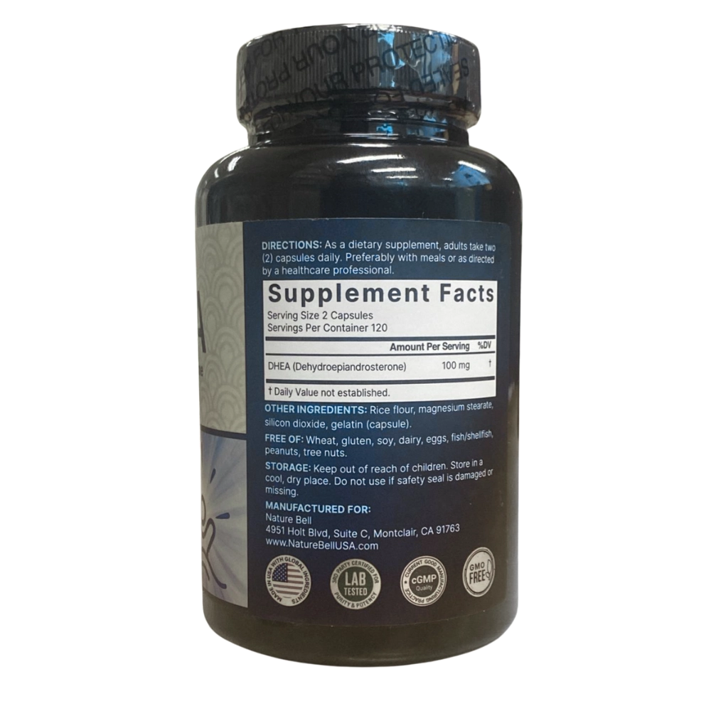 DHEA 100mg, 240 Cápsulas, Naturebell