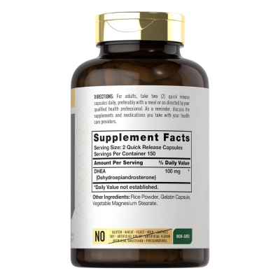 DHEA 100MG, 300 capsulas, Carlyle