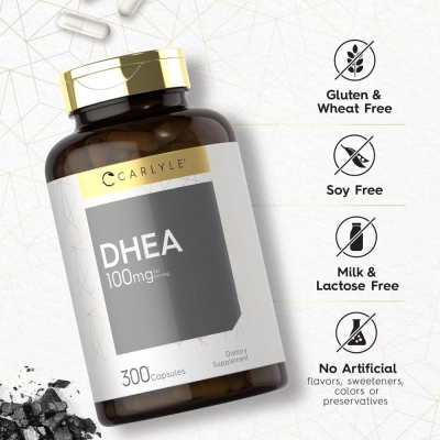 DHEA 100MG, 300 capsulas, Carlyle