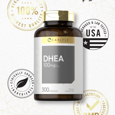 DHEA 100MG, 300 capsulas, Carlyle