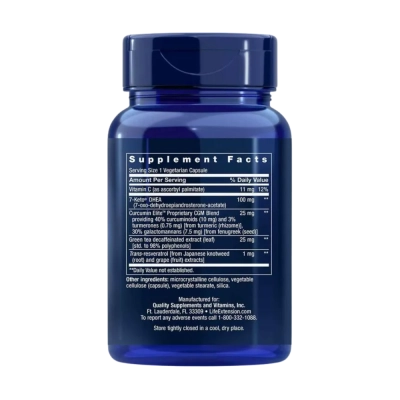 Dhea, 100mg, 60 cápsulas, Life Extension