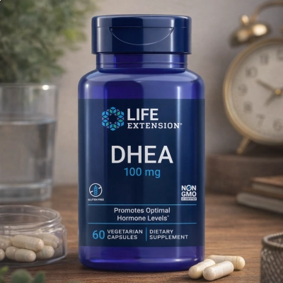 Dhea, 100mg, 60 cápsulas, Life Extension