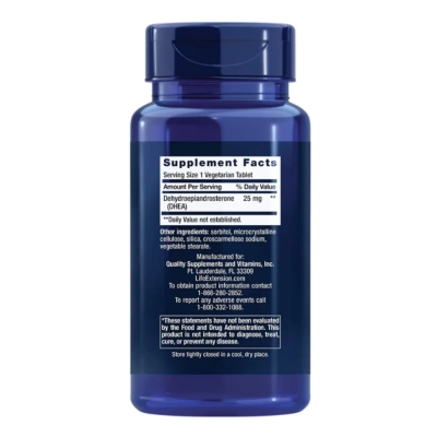 Dhea 25mg, 100 Cápsulas , Life Extension