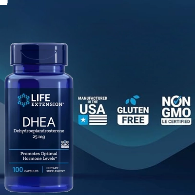 Dhea 25mg, 100 Cápsulas , Life Extension