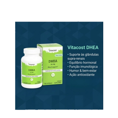 Dhea 25mg, 100 Cápsulas, Vitacost