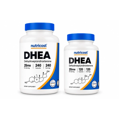 DHEA 25mg, Cápsulas Opções, Nutricost