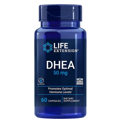 Dhea, 50mg, 60 cápsulas, Life Extension