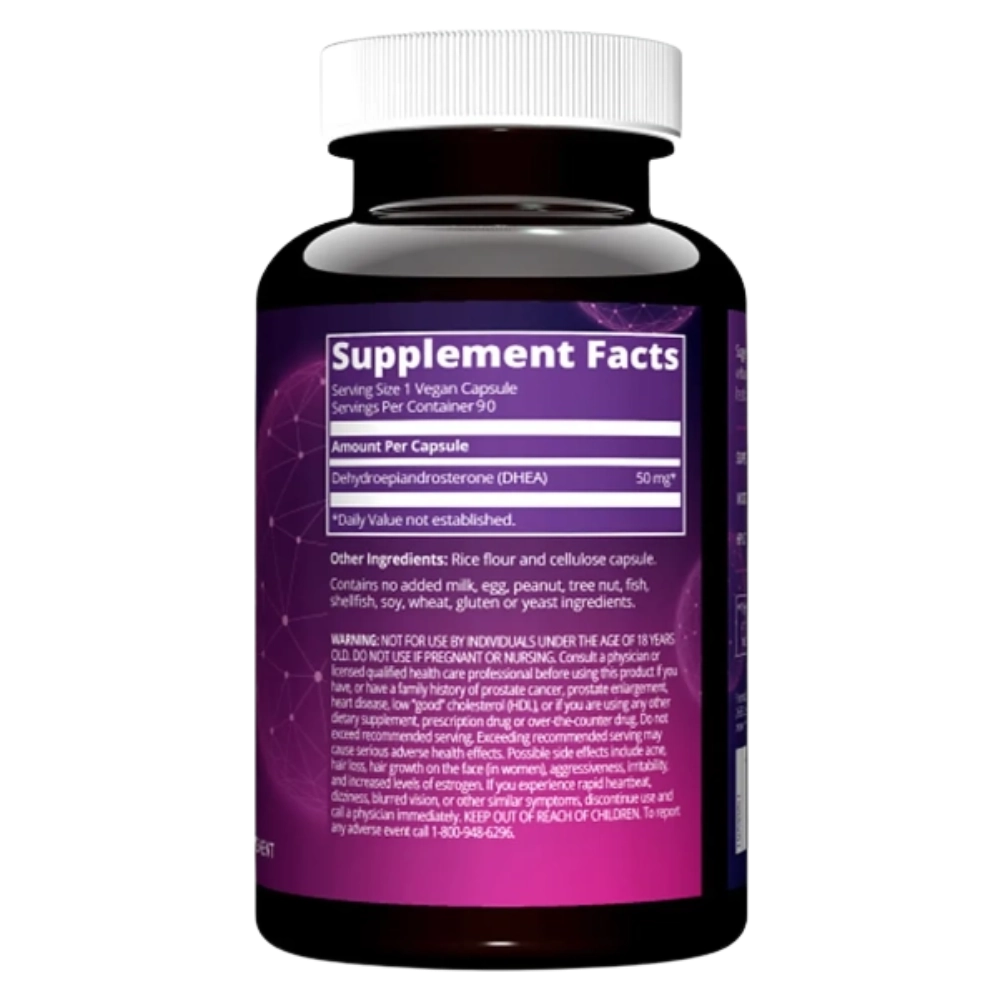 DHEA 50MG, 90 Capsulas MRM Nutrition