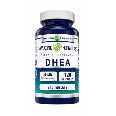 DHEA Micronizado 50mg, Suporte Hormonal e Vitalidade, Energia e Bem-Estar, Opções, Amazing Formulas