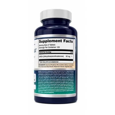 DHEA Micronizado 50mg, Suporte Hormonal e Vitalidade, Energia e Bem-Estar, Opções, Amazing Formulas